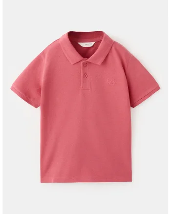 Tricou polo de bumbac, Rosu stins