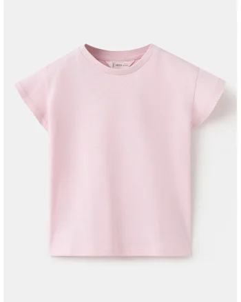 Tricou uni de bumbac, Roz prafuit