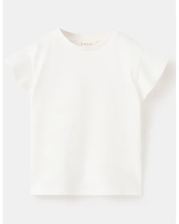 Tricou uni de bumbac, Alb murdar