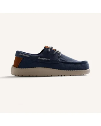 Pantofi barcuta canvas Kinango, Albastru cobalt/Bleumarin