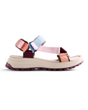 Sandale wedge cu velcro Mazuri, Roz