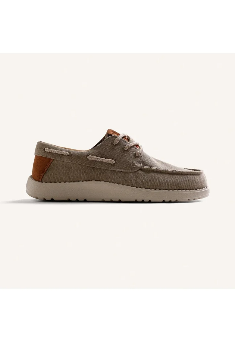 Pantofi barcuta canvas Kinango, Kaki