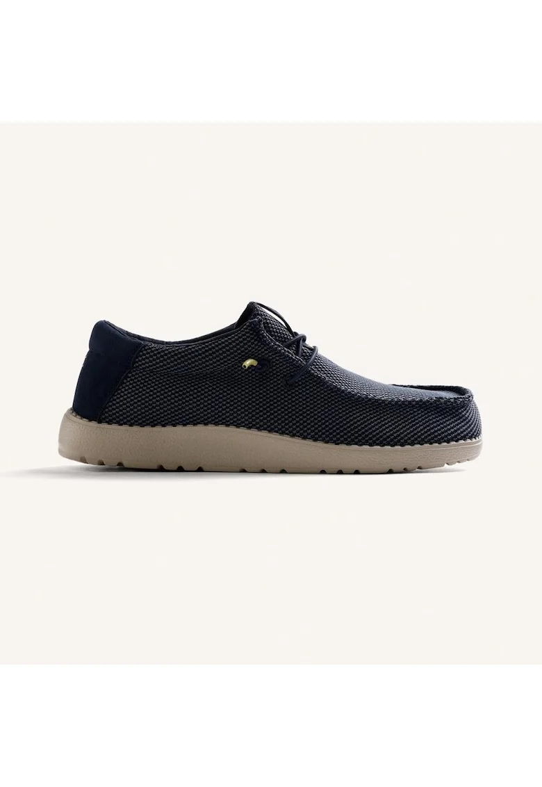 Pantofi loafer din material textil Masbate Wallabee, Bleumarin