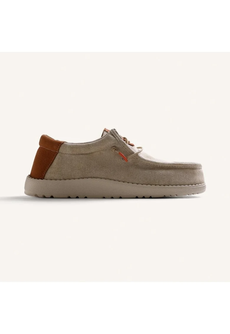 Pantofi barcuta cu model uni Orford, Bej inchis