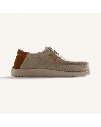Pantofi barcuta cu model uni Orford, Bej inchis