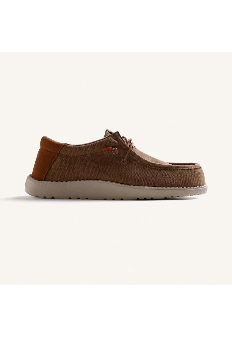 Pantofi barcuta cu model uni Orford, Maro