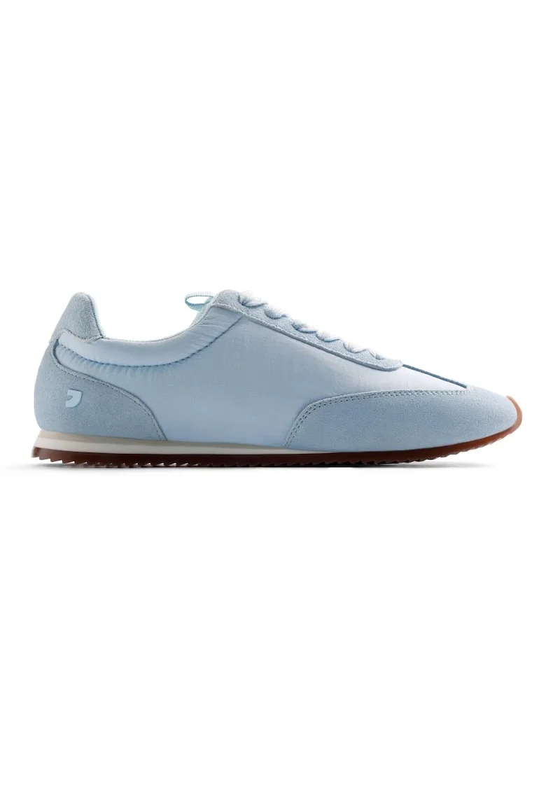 Pantofi sport Blair din piele intoarsa cu insertii din material textil, Albastru deschis