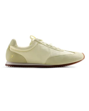 Pantofi sport Blair din piele intoarsa cu insertii din material textil, Galben