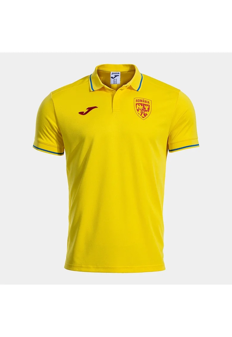 Tricou polo oficial suporter FRF Nationala Romaniei, Galben