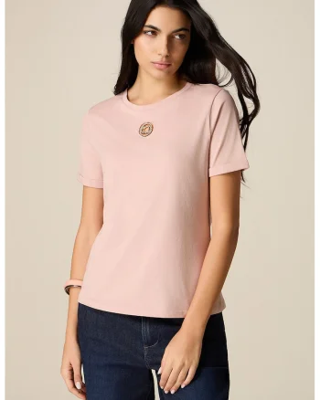 Tricou regular-fit din bumbac, Roz