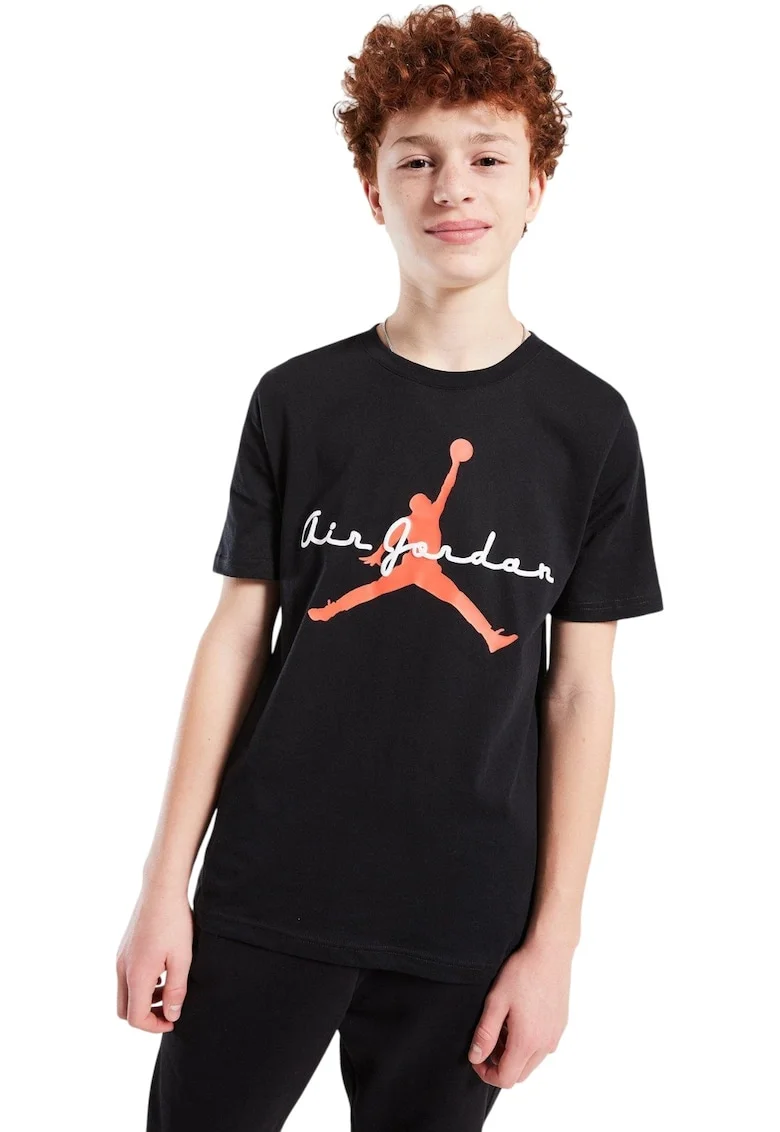 Tricou  Flight Essentials Script 60372, Negru