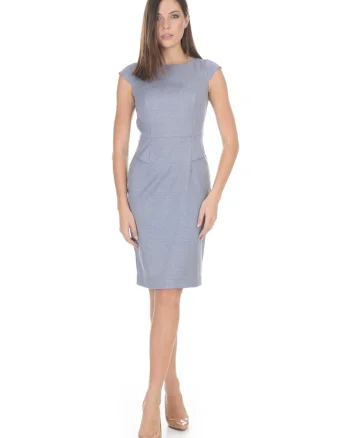 Rochie cambrata cu maneca scurta