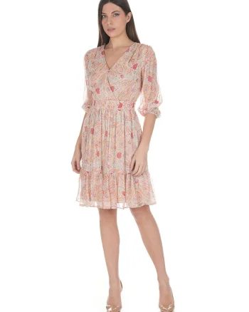 Rochie evazata cu imprimeu paisley