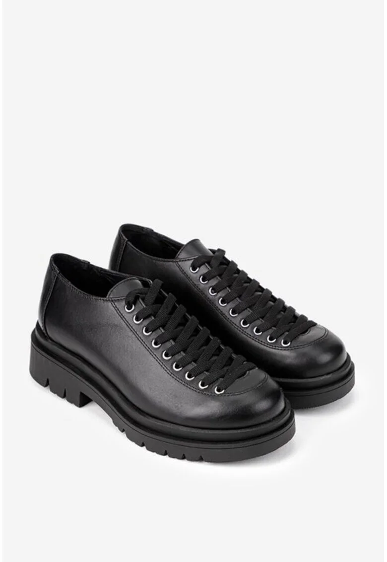 Pantofi eleganți din piele naturală pentru femei, Negru
