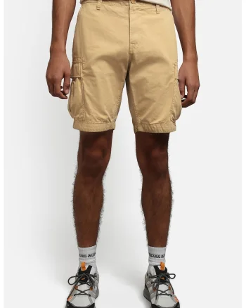 Bermude cargo de bumbac Nus, Bej