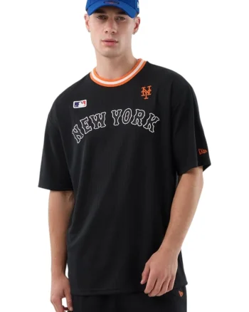 Tricou  MLB Arch Tee NY Mets 61531, Negru