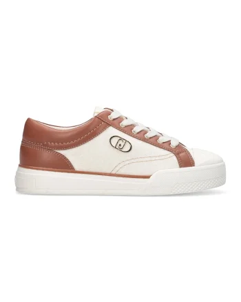Pantofi sport low cut cu garnituri din piele ecologica
