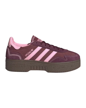 Pantofi Spezial Bold din piele intoarsa pentru handbal, Visiniu/Roz pastel
