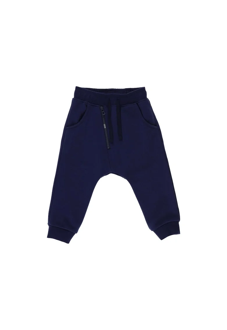 Pantaloni sport cu fermoar in fata  - Fast Wheels, Bleumarin, pentru baietei, Bleumarin/Bleumarin