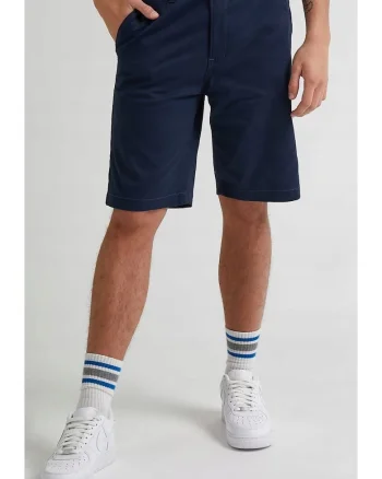 Pantaloni scurti barbati  Regular Chino Short, bleumarin, bumbac elastic, croiala regular fit