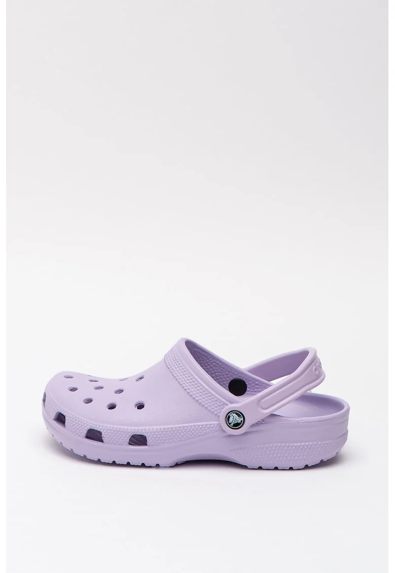 Saboti unisex cu bareta slingback Classic, Lila