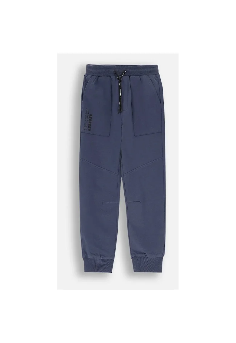 Pantaloni sport copii, ZC4120101WBK-014, bumbac, snur talie, bleumarin,