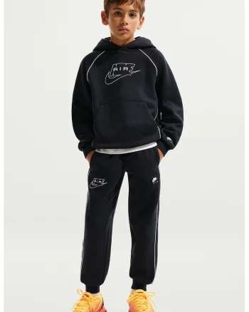 Pantaloni de trening regular fit din amestec de bumbac cu logo, Alb/Negru
