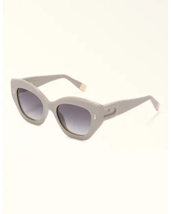 Ochelari de soare cat-eye, Auriu/Gri deschis