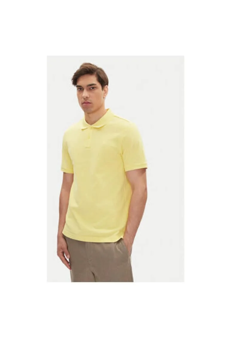 Tricou polo barbati  1016503, Bumbac, Galben, Galben