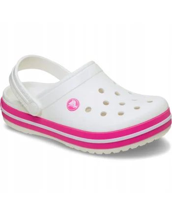 Saboti copii,  Crocband Kids 207005 Clog, Alb, Alb