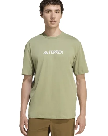 Tricou cu imprimeu logo, pentru drumetii Terex, Kaki
