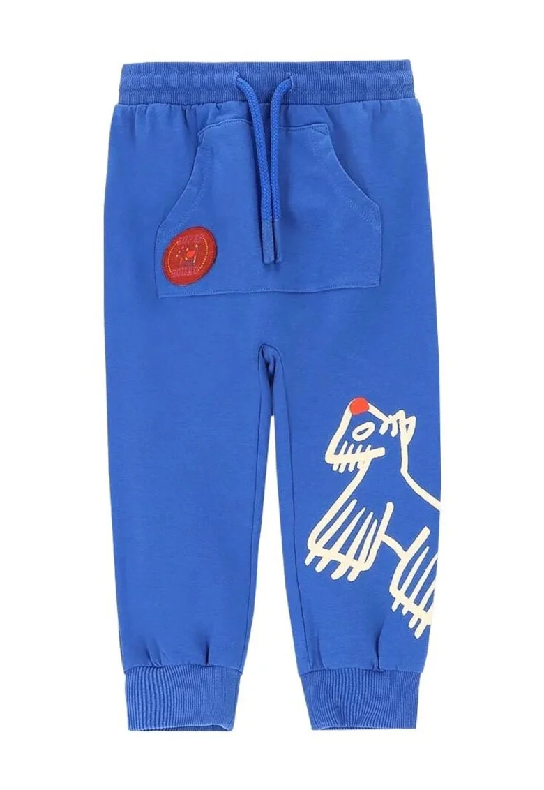 Pantaloni sport pentru baieti  bumbac, albastru