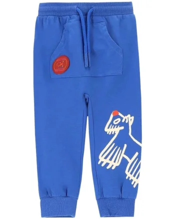 Pantaloni sport pentru baieti  bumbac, albastru