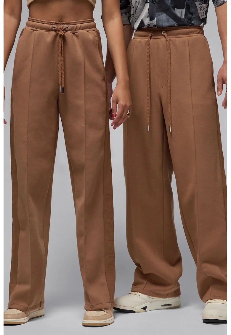 Pantaloni de trening cu snururi, Maro camel