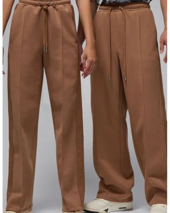 Pantaloni de trening cu snururi, Maro camel