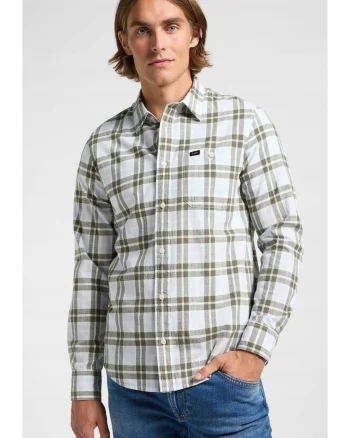 Camasa  Leesure, flanel, albastru - carouri bleumarin, Verde