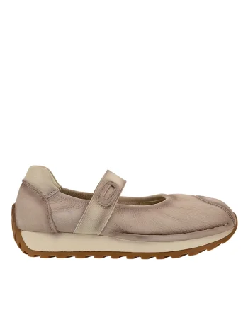 Espadrile sport, dama,  KM9205 bej, piele nabucdwqf, Bej