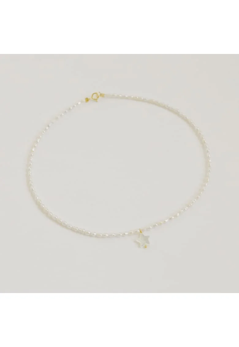 Bratara si colier  perle de cultura, accesorii argint 925 placat cu aur, alb