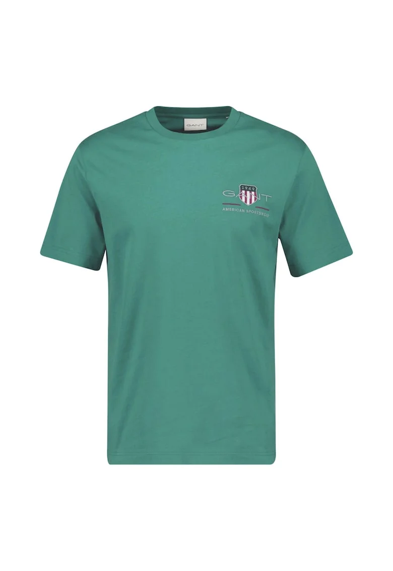 Tricou regular fit cu decolteu la baza gatului Archive, Verde/Visiniu/Gri