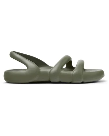 Sandale cu talpa plata Kobarah, Verde sparanghel