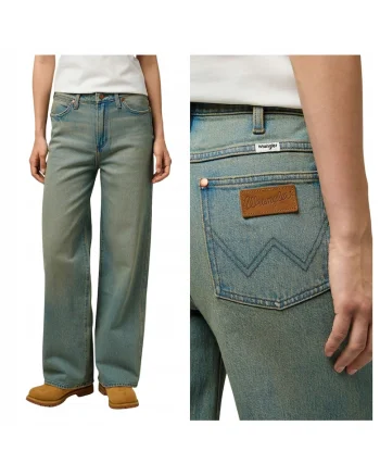 Blugi Dama,  Loose Straight, Straight Fit, Talie Medie, 5 Buzunare, Fermoar, Lungi, Bumbac, Albastru, Albastru