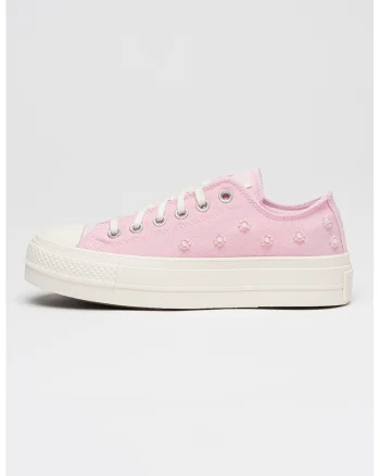 Tenisi low-cut Chuck Taylor All Star Lift decorati cu margele, Roz