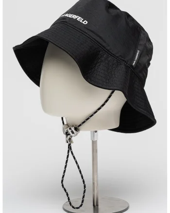 Palarie bucket cu talismane logo Ikon, Negru