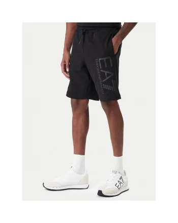 Pantaloni scurti sport barbati  bumbac, negru