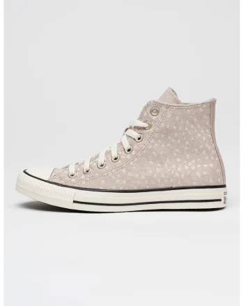 Tenisi mid-cut cu model Chuck Taylor All Star, Negru/Gri/Bej