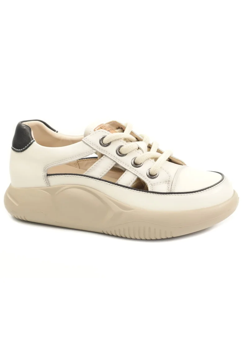Pantofi dama decupati 68883, Bej