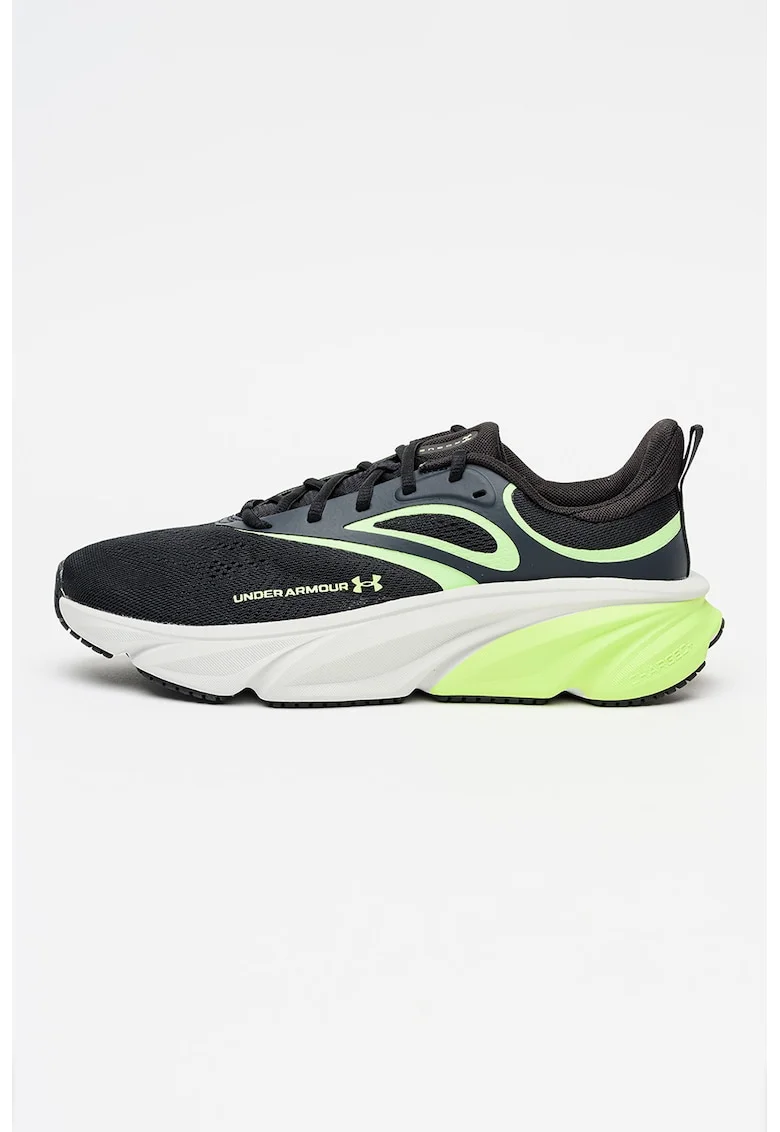 Pantofi din plasa Charged+ Rogue 6 pentru alergare, Negru/Verde electric