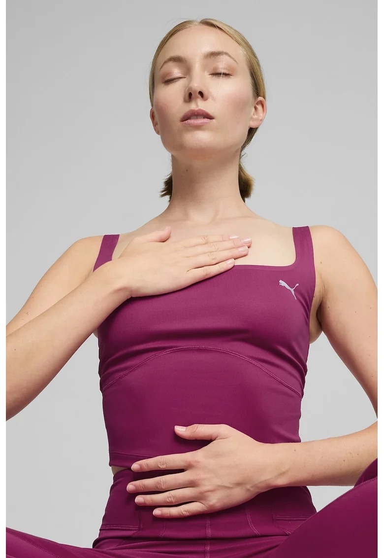 Top crop pentru antrenament, Violet