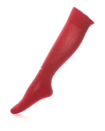 Sosete unisex pentru fotbal, cu logo, Rosu