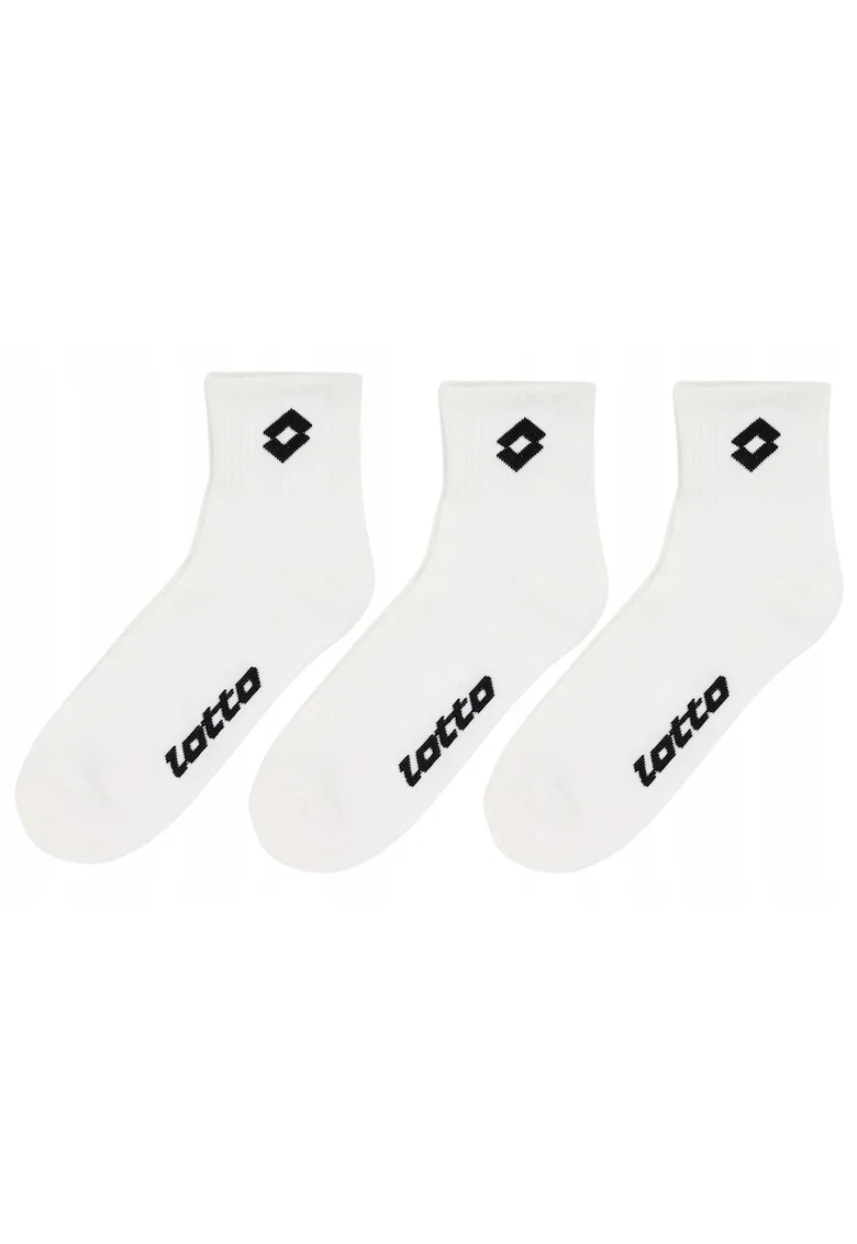 Set Sosete Unisex,  1.40.00002-2-2, Compozitie: 65% Bumbac, 32% Poliester, 3% Elastan, Medie, Peste Finisate Cu Mansete, Tesatura Moale Si Durabila Din Bumbac, Alb, Alb